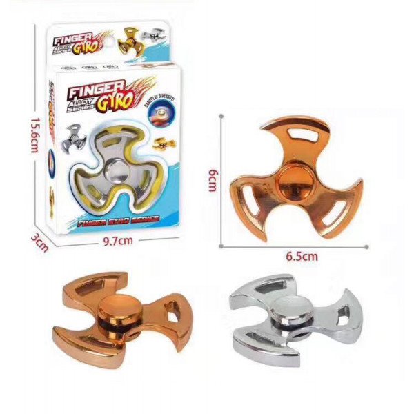 Wholesale Gyro Tri Aluminum Fidget Spinner Stress Reducer Toy for Autism Adult, Child (Mix Color)